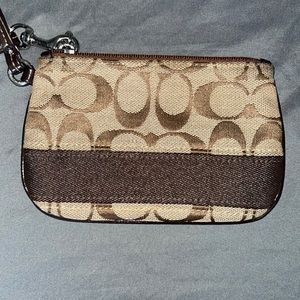 Authentic coach wristlet wallet
